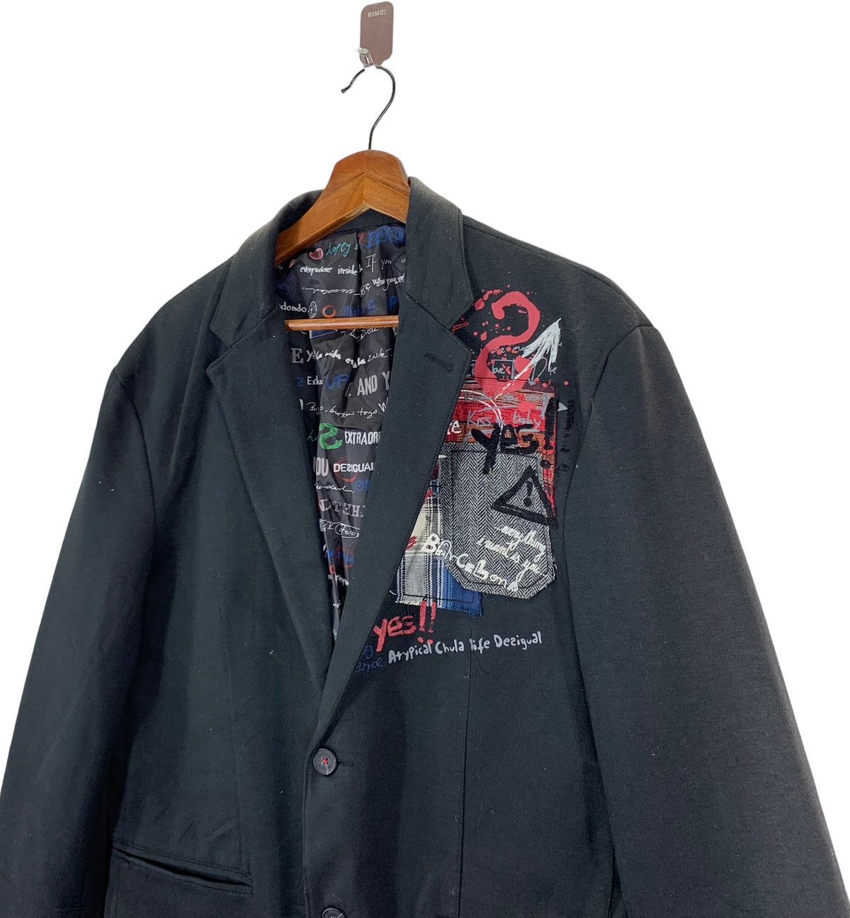 Designer × Desigual VINTAGE DESIGNER DESIGUAL PUNK GOTHIC COAT Size US L / EU 52-54 / 3 - 3 Thumbnail