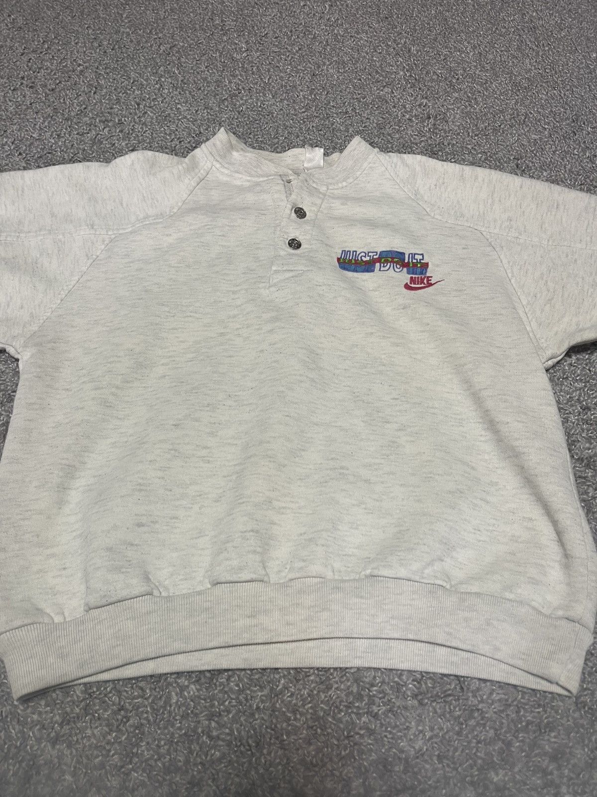 Nike Nike Just Do It Embro Logo Vintage Henley T-Shirt Size M Size M / US 6-8 / IT 42-44 - 4 Thumbnail