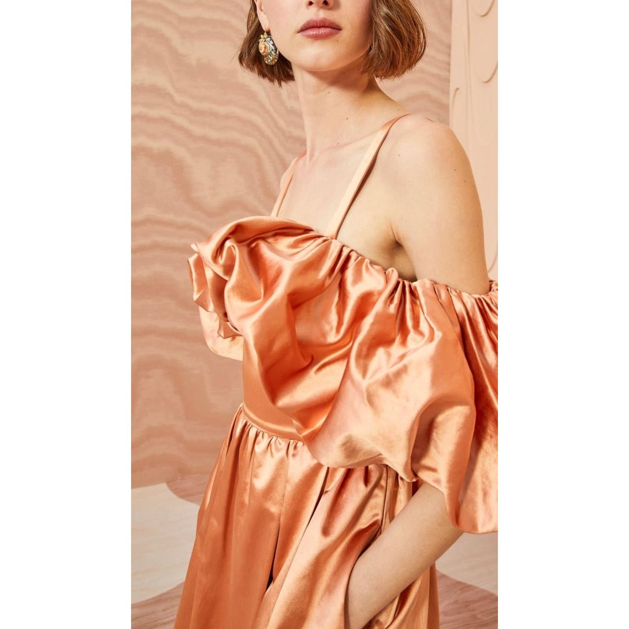 Ulla Johnson NWT Ulla Johnson Women's Lelita Off Shoulder Midi Dress Size M / US 6-8 / IT 42-44 - 3 Thumbnail