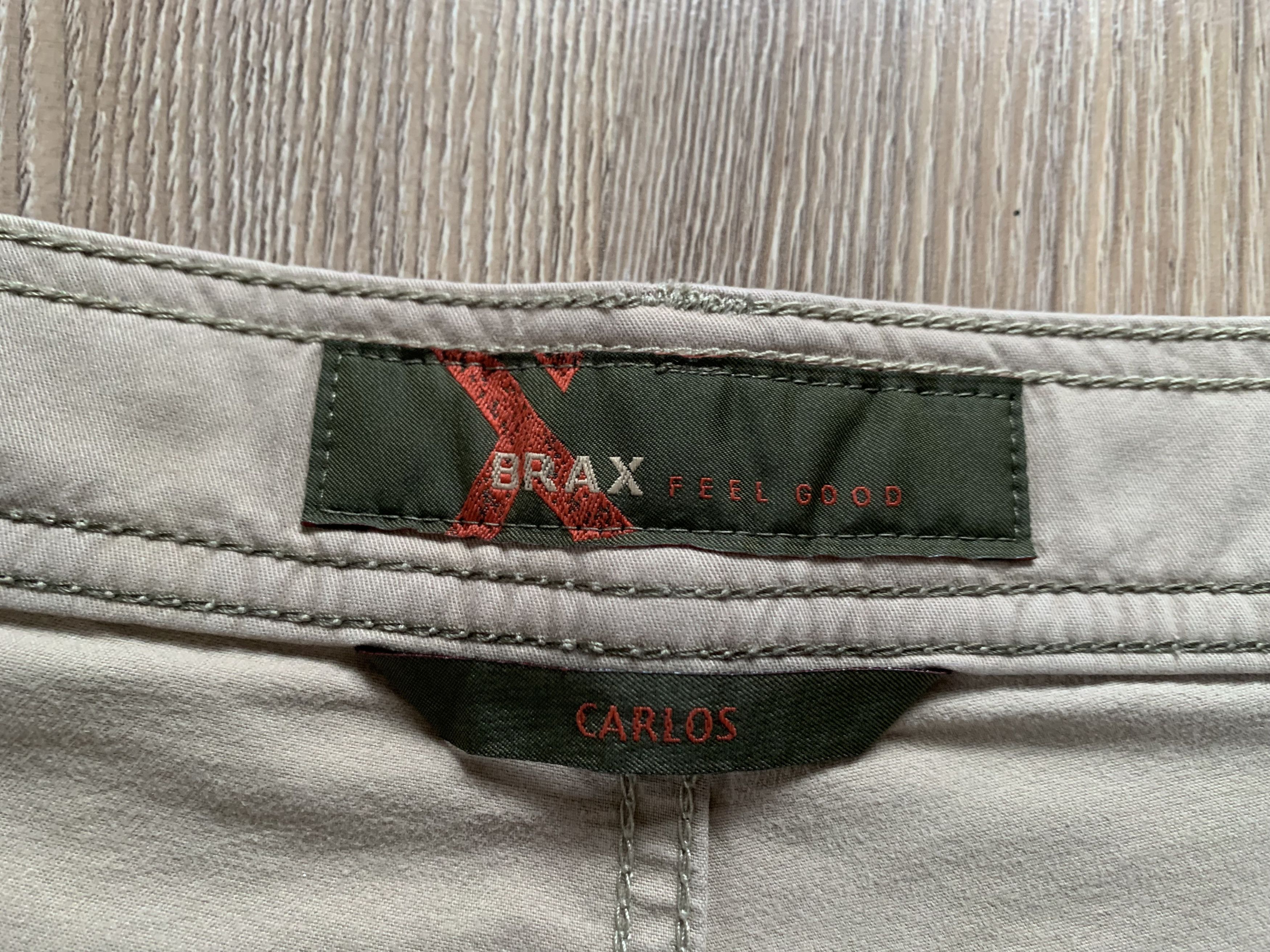 BRAX Brax Carlos Men's Beige Stretch Pants Trousers Size US 36 / EU 52 - 7 Thumbnail