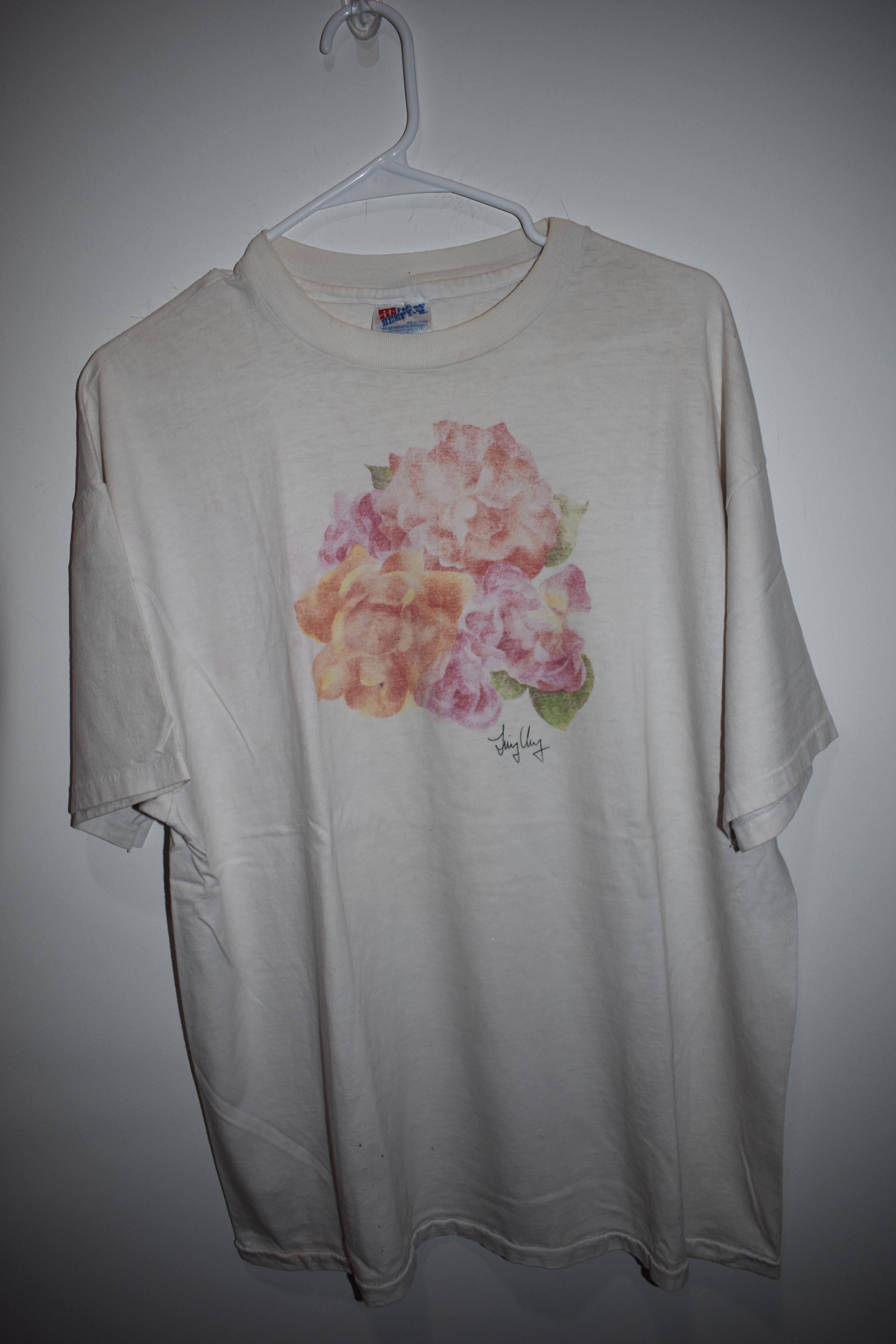 Other Vintage flower T-shirt Size US XL / EU 56 / 4 - 3 Thumbnail