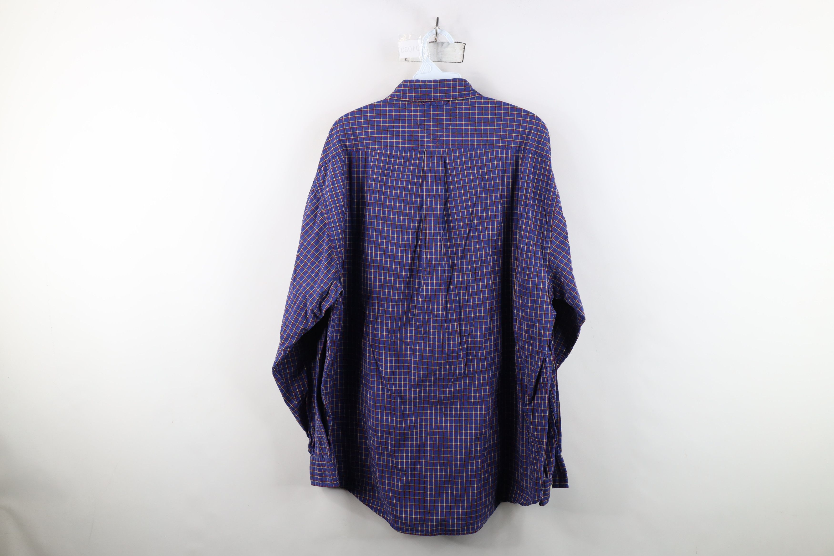 Tommy Hilfiger Vintage 90s Tommy Hilfiger Button Shirt Plaid Cotton Size US L / EU 52-54 / 3 - 12 Thumbnail