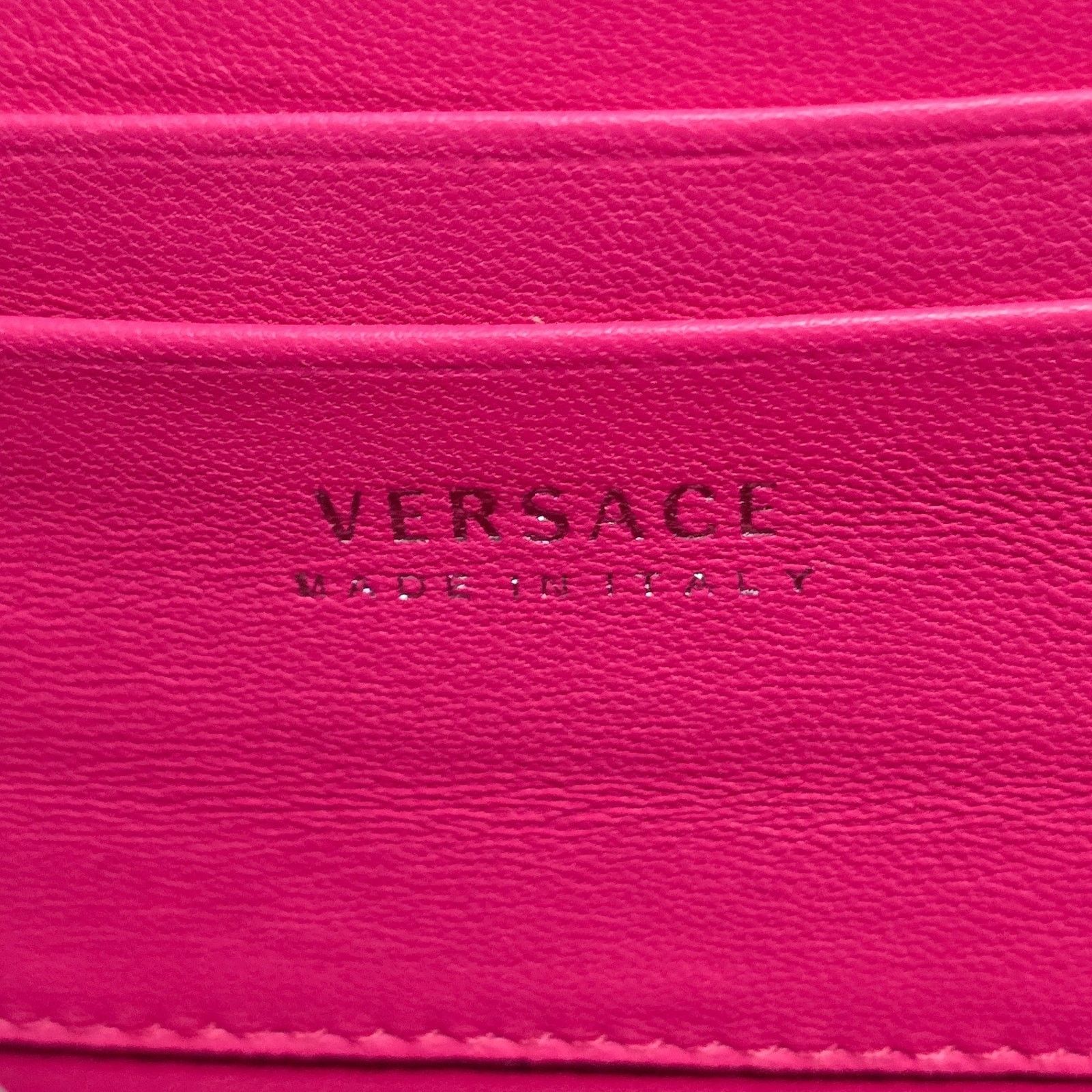 Versace Versace Virtus Quilted Matelassé Leather Crossbody Bag Pink Size ONE SIZE - 11 Thumbnail