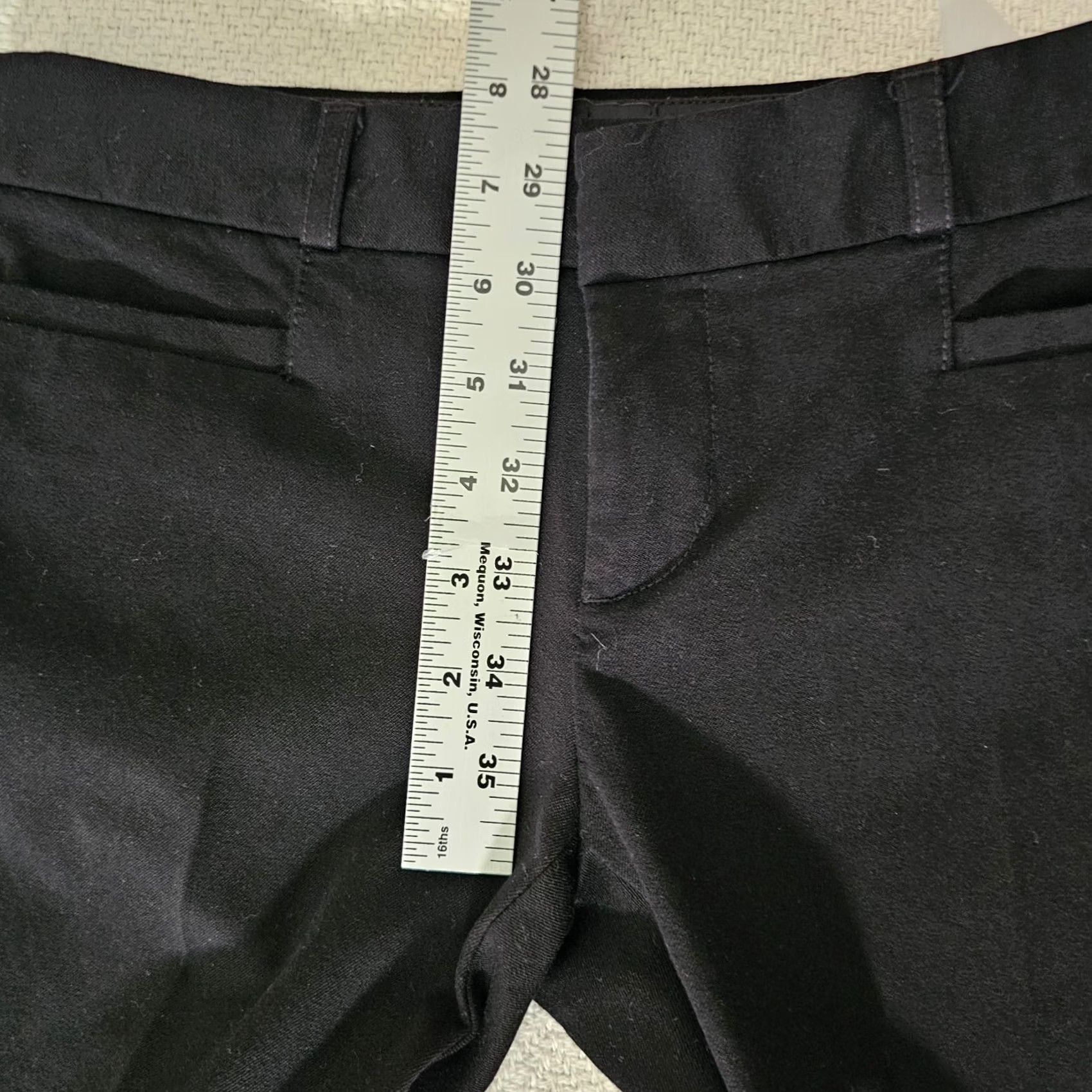 Banana Republic Banana Republic Sloan Cropped Ankle Pants Black 0P Petite Women Size 25" / US 0 / IT 36 - 6 Thumbnail