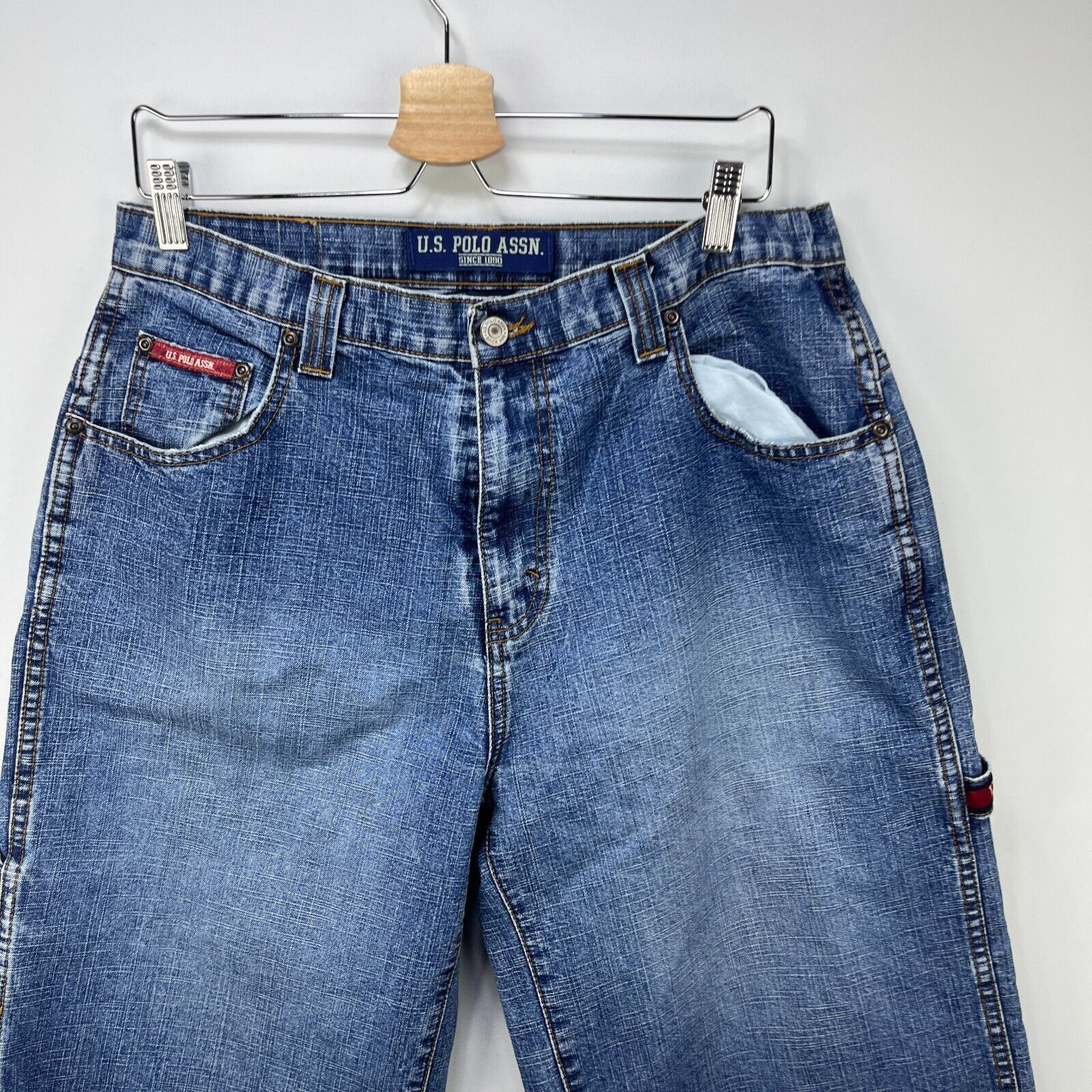 Vintage Vintage Y2K US Polo Assn Baggy Denim Shorts 34 USPA Jorts Size US 34 / EU 50 - 6 Thumbnail
