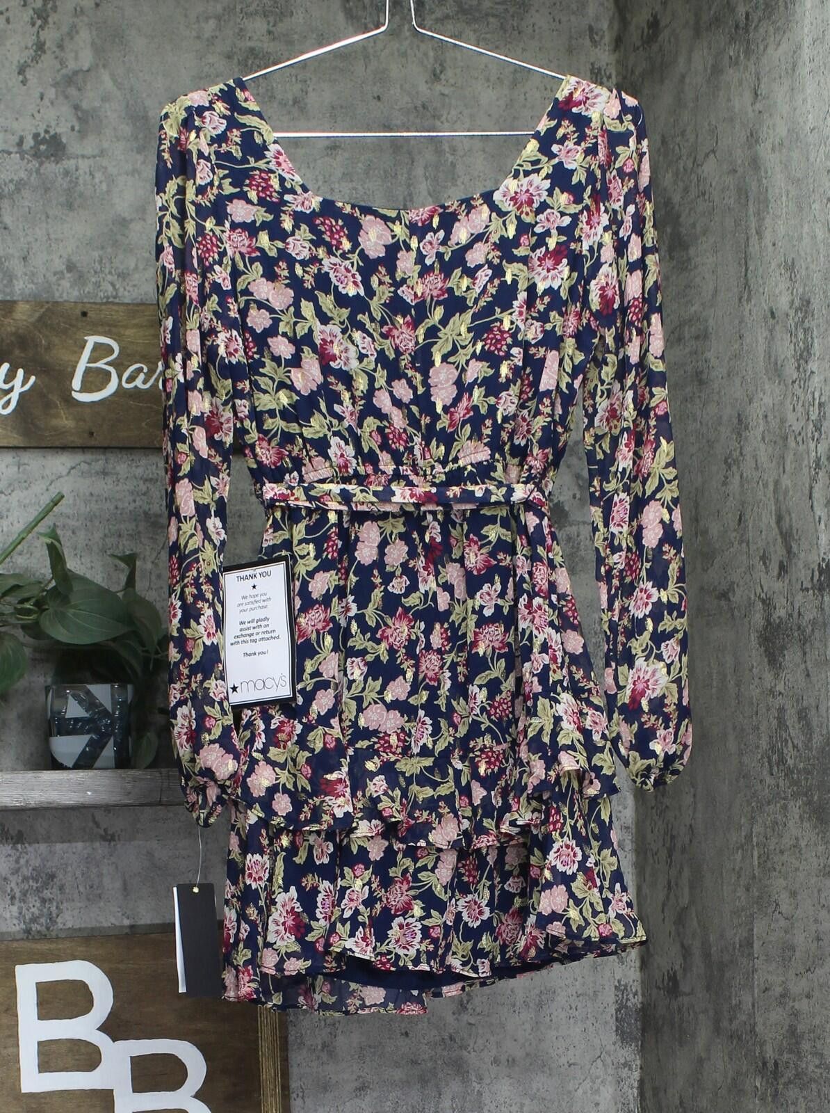 Other Nwt City Studio Flare Shear Lined Dress Navy Blue Multi S Size S / US 4 / IT 40 - 2 Thumbnail