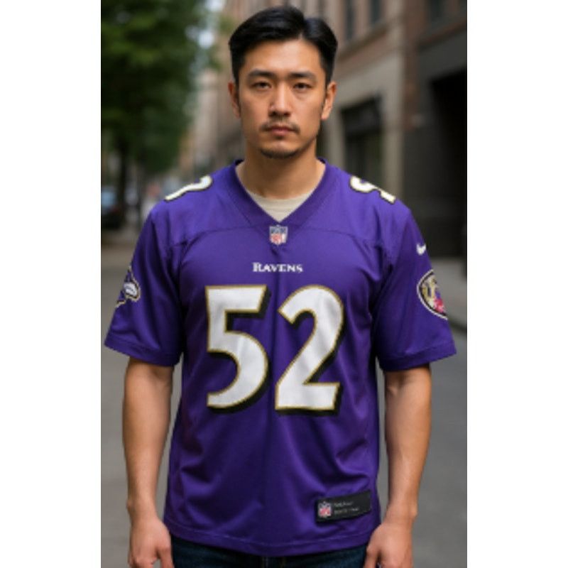 Nike Nike Purple NFL Baltimore Ravens Ray Lewis #52 Home Football Size US XL / EU 56 / 4 - 8 Thumbnail