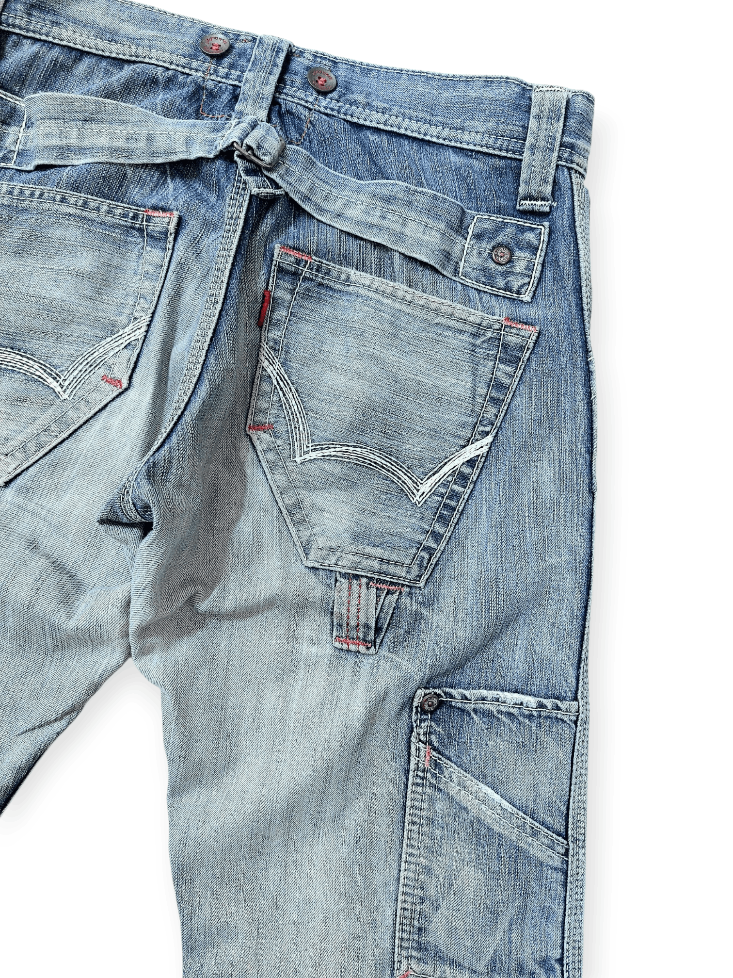 Edwin Edwin Retro Blue trip Buckle Back Unique Pocket Denim Size US 30 / EU 46 - 13 Thumbnail
