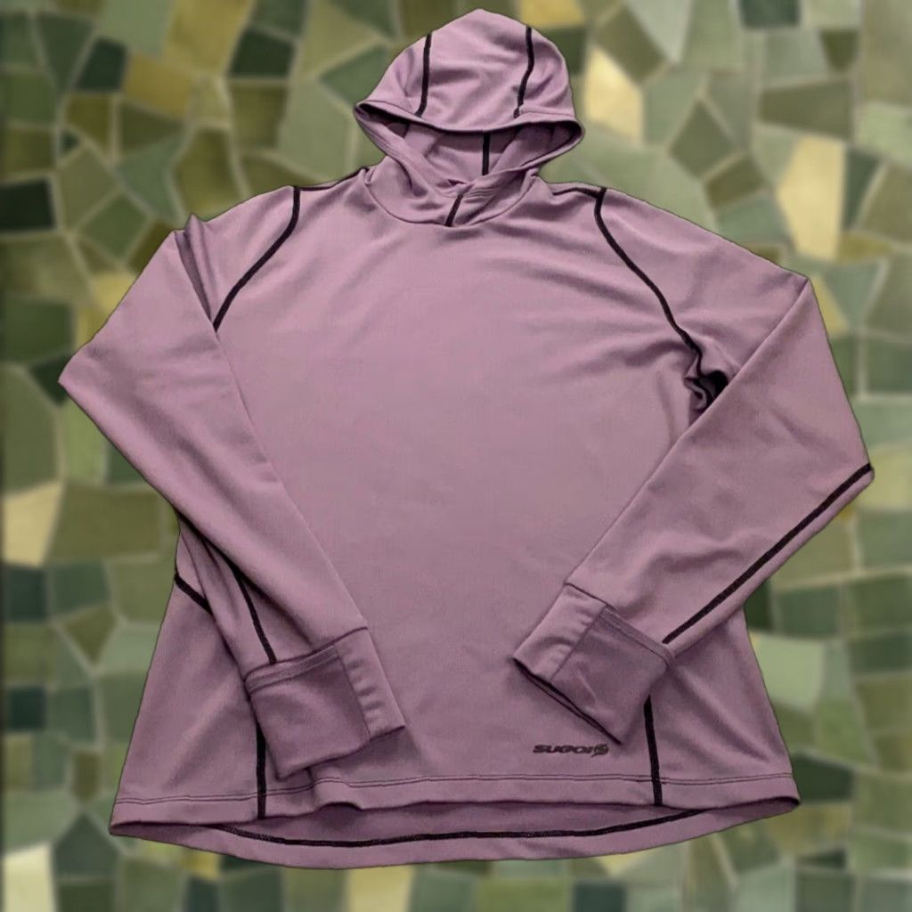 Vintage Sugoi Active Shirt Womens Medium Purple Hooded Stretch Size M / US 6-8 / IT 42-44 - 1 Thumbnail