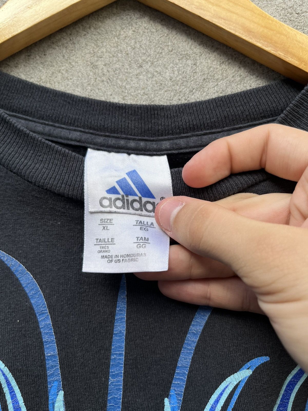 Vintage Vintage 2000s Rare Adidas Soccer Flames Size US XL / EU 56 / 4 - 2 Thumbnail