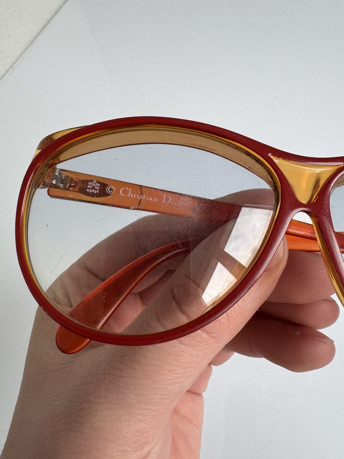 Christian Dior Monsieur Christian Dior Sunglasses Oversized Orang Gradient Retro Size ONE SIZE - 9 Thumbnail