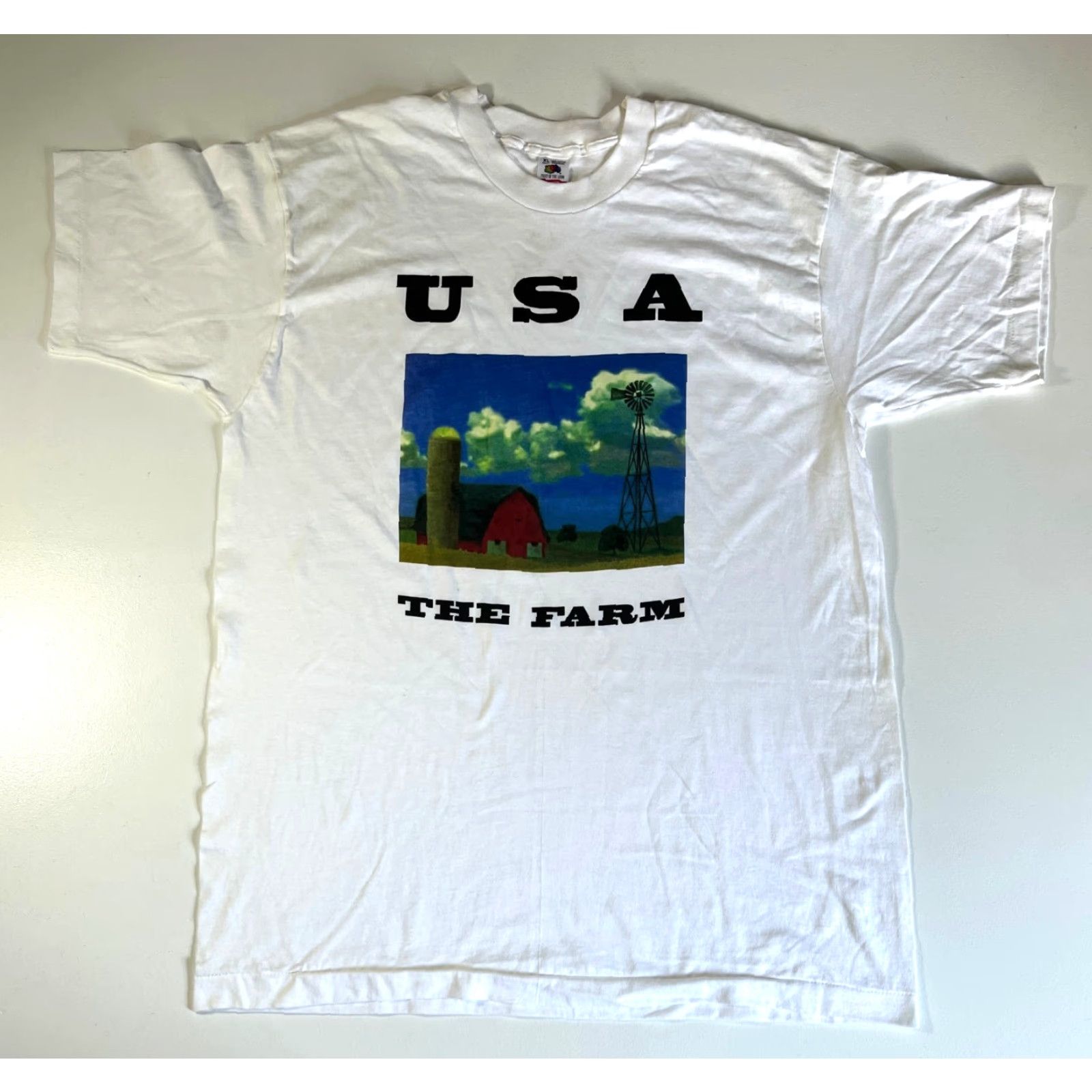 Fruit Of The Loom VINTAGE Fruit of the Loom T-Shirt USA 90s Monuments of America Unisex Adults XL White NSOS 1990s Graphic Print Size US XL / EU 56 / 4 - 2 Thumbnail