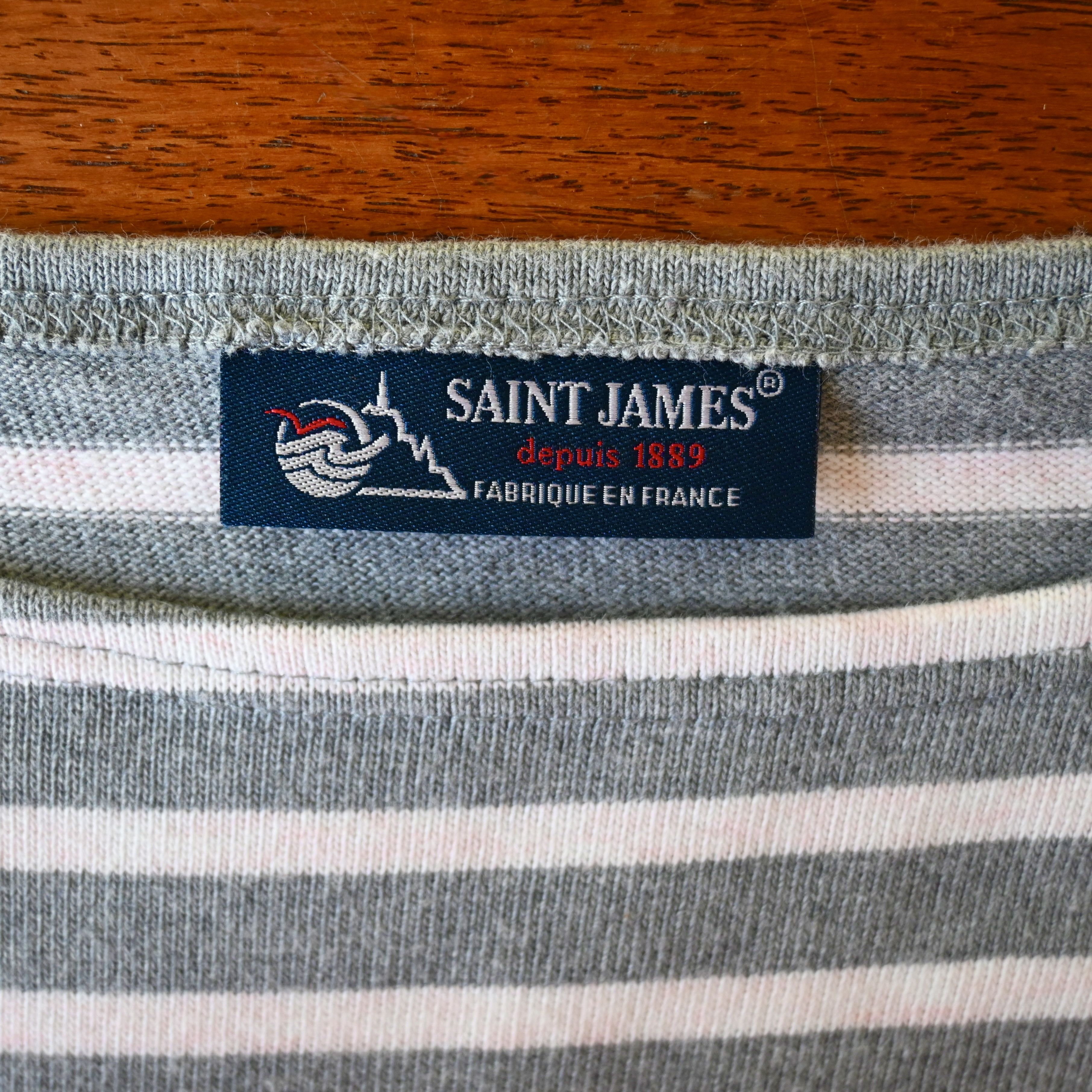 Saint James SAINT JAMES "OUESSON" heavyweight cotton breton shirt, 4/M Size US M / EU 48-50 / 2 - 9 Thumbnail