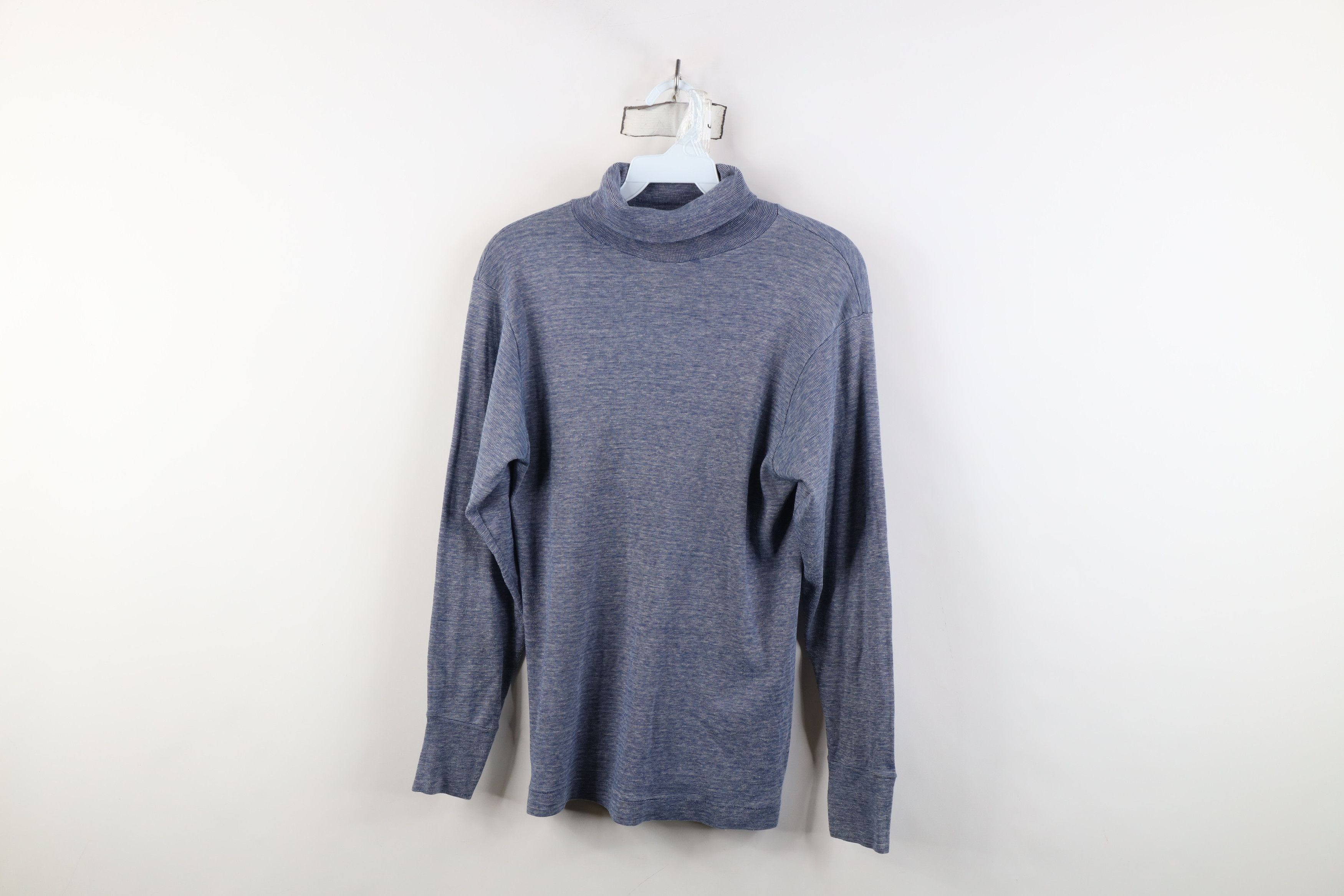 Vintage Vintage 70s Streetwear Thermal Knit Turtleneck T-Shirt USA Size S / US 4 / IT 40 - 1 Thumbnail