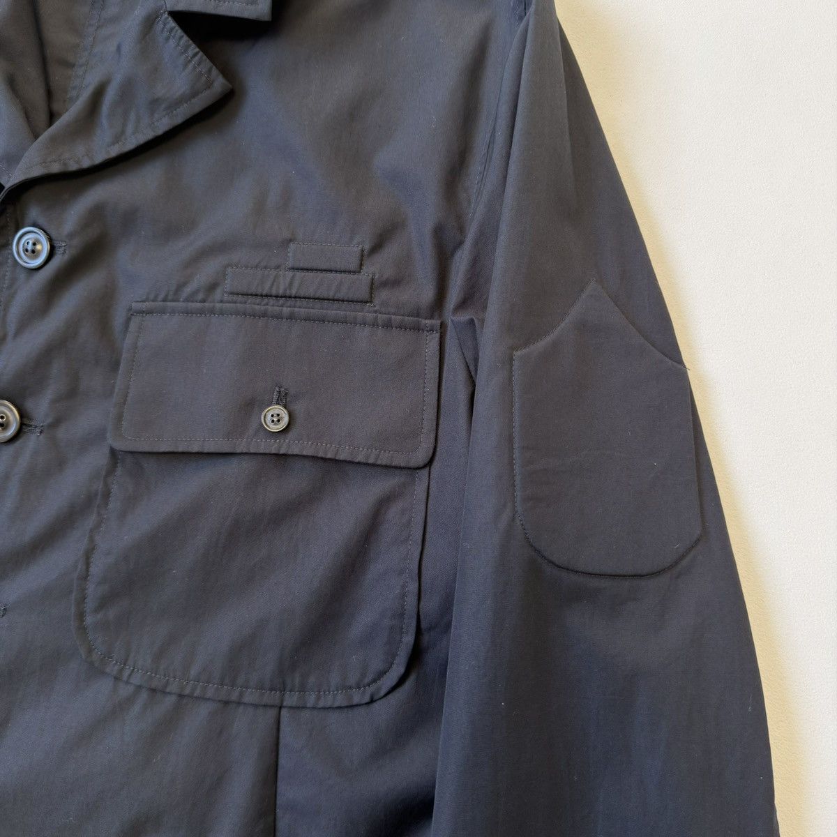 Maison Margiela S/S 19 Black Cotton Military Patch Over Shirt Size US M / EU 48-50 / 2 - 7 Thumbnail