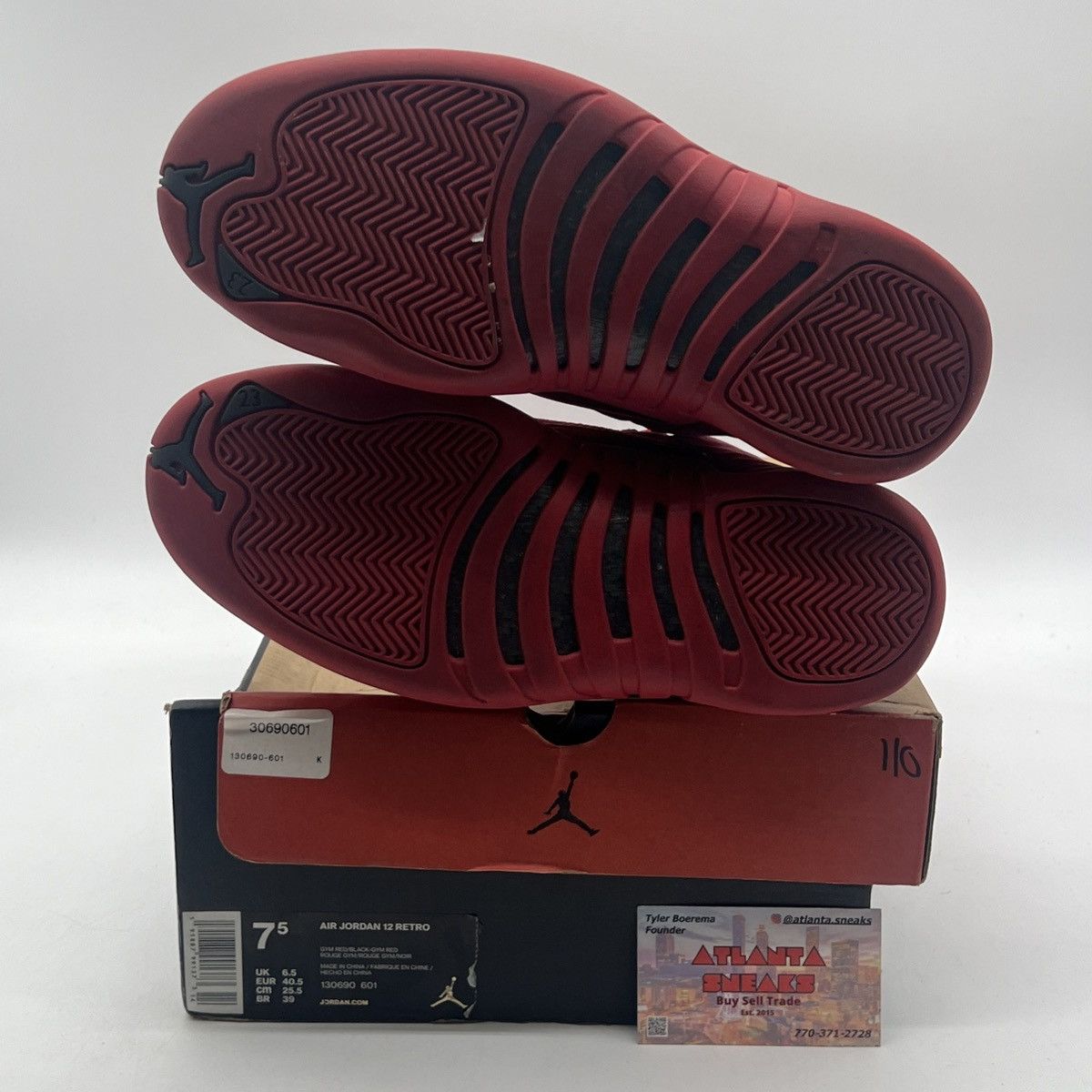Jordan Brand Air Jordan 12 gym red Size US 7.5 / EU 40-41 - 8 Thumbnail