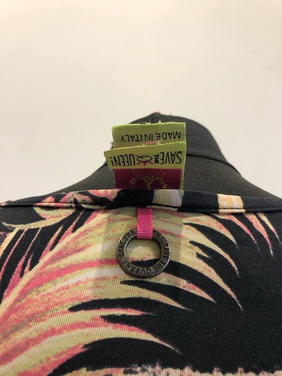 Jean Paul Gaultier Save the Queen Floral Abstract Print Stretch Tunic Top Size S / US 4 / IT 40 - 8 Thumbnail