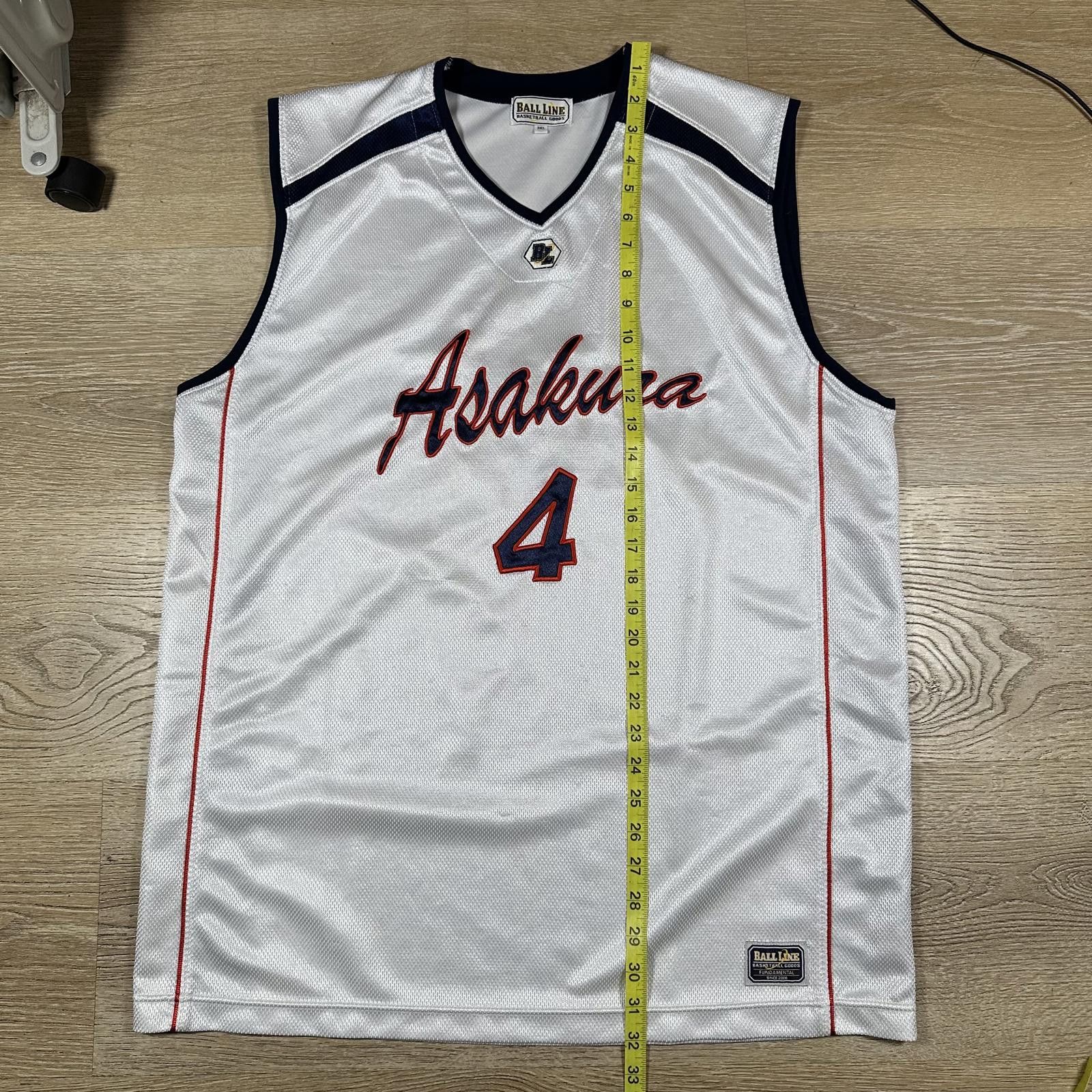 Other Ball Line Unisex Basketball Jersey 3XL White Asakua Size US XXL / EU 58 / 5 - 7 Thumbnail