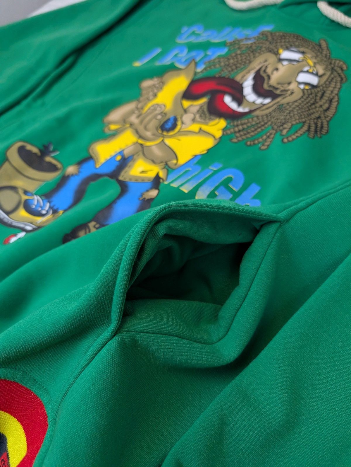 Vintage Cuz I Got High Vintage 420 Weed Marihuana Skater Hoodie 00s Size US XL / EU 56 / 4 - 8 Thumbnail