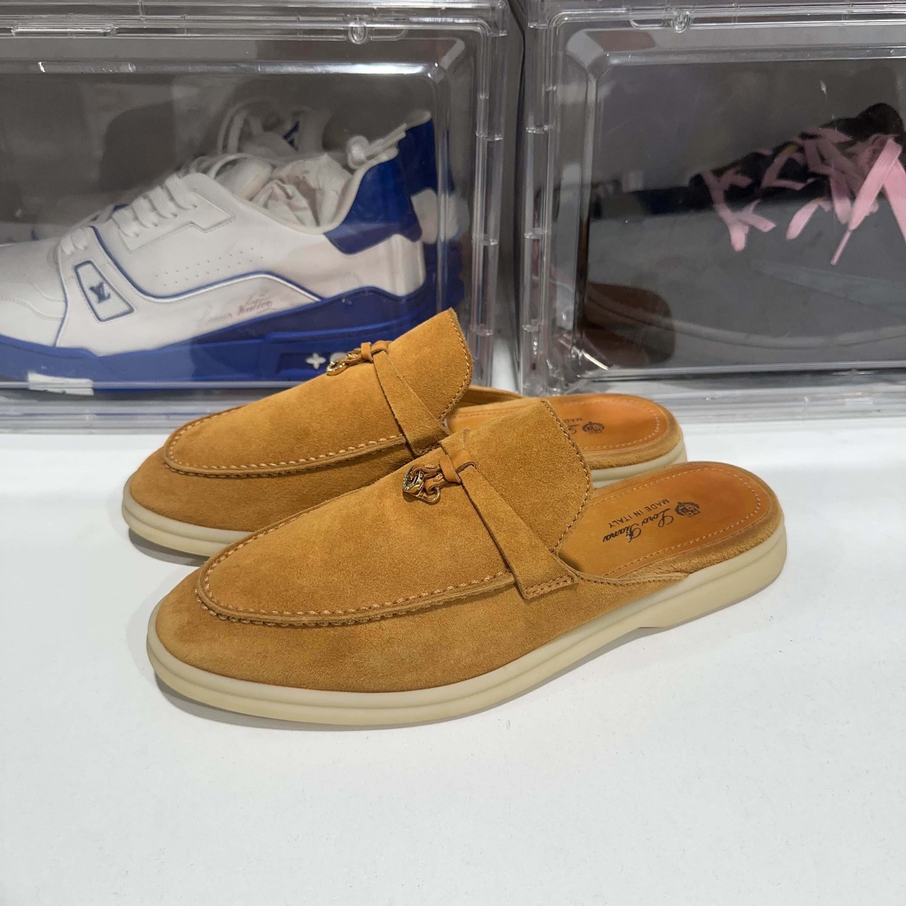 Loro Piana Loro Piana Babouche Charms Walk Suede Mules Size 39 Size US 9 / IT 39 - 1 Thumbnail