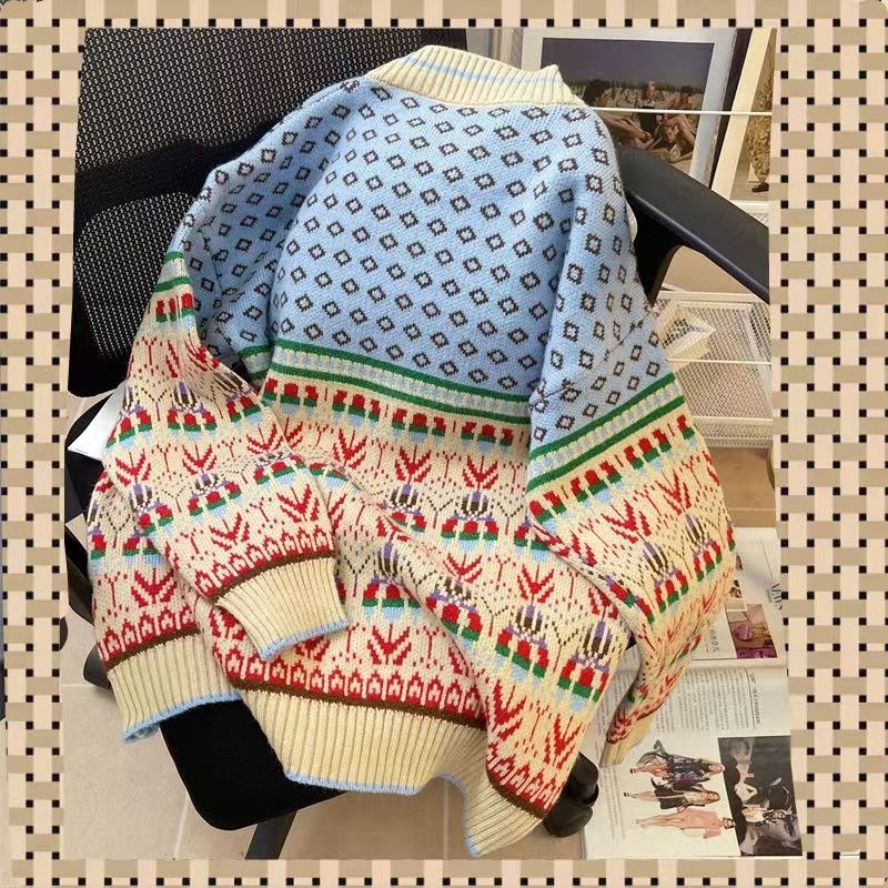 Vintage Street style casual printed sweater Size US M / EU 48-50 / 2 - 2 Thumbnail