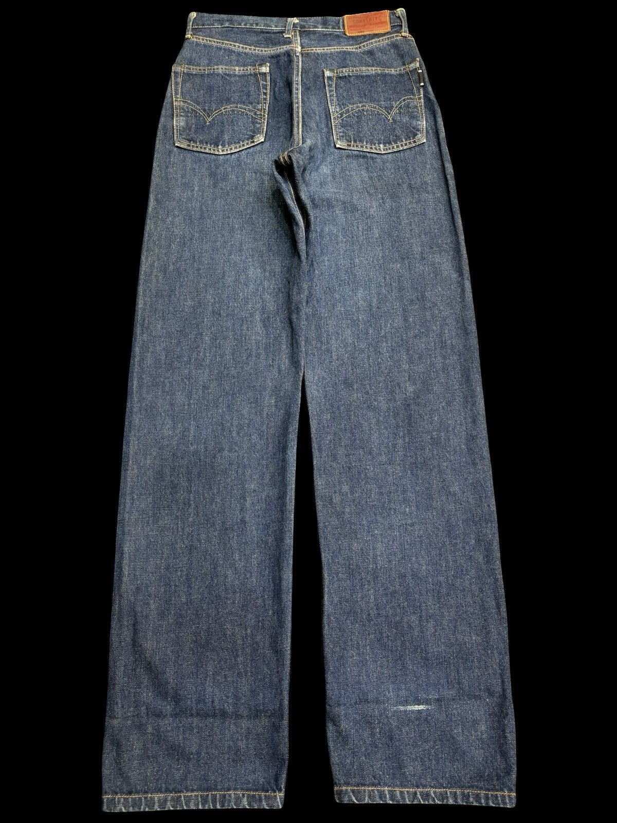 Japanese Brand 💥90s Wide Style💥Vintage Edwin 505 Selvedge Wide Denim F576 Size US 27 - 2 Thumbnail