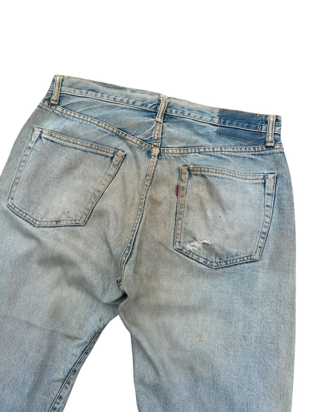 Japanese Brand × Kapital × Vintage Vintage Sewing Chop Selvedge Distressed Grunge Punk Denim Size US 33 - 13 Thumbnail