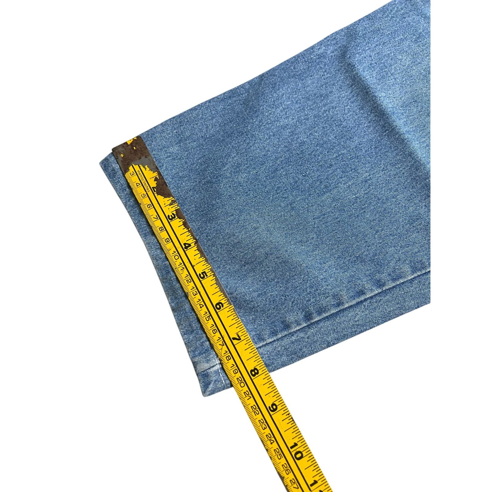 Vintage Vintage Lizwear Women’s Wide Leg Blue Denim Jeans Sz 10 Size 32" / US 10 / IT 46 - 9 Thumbnail