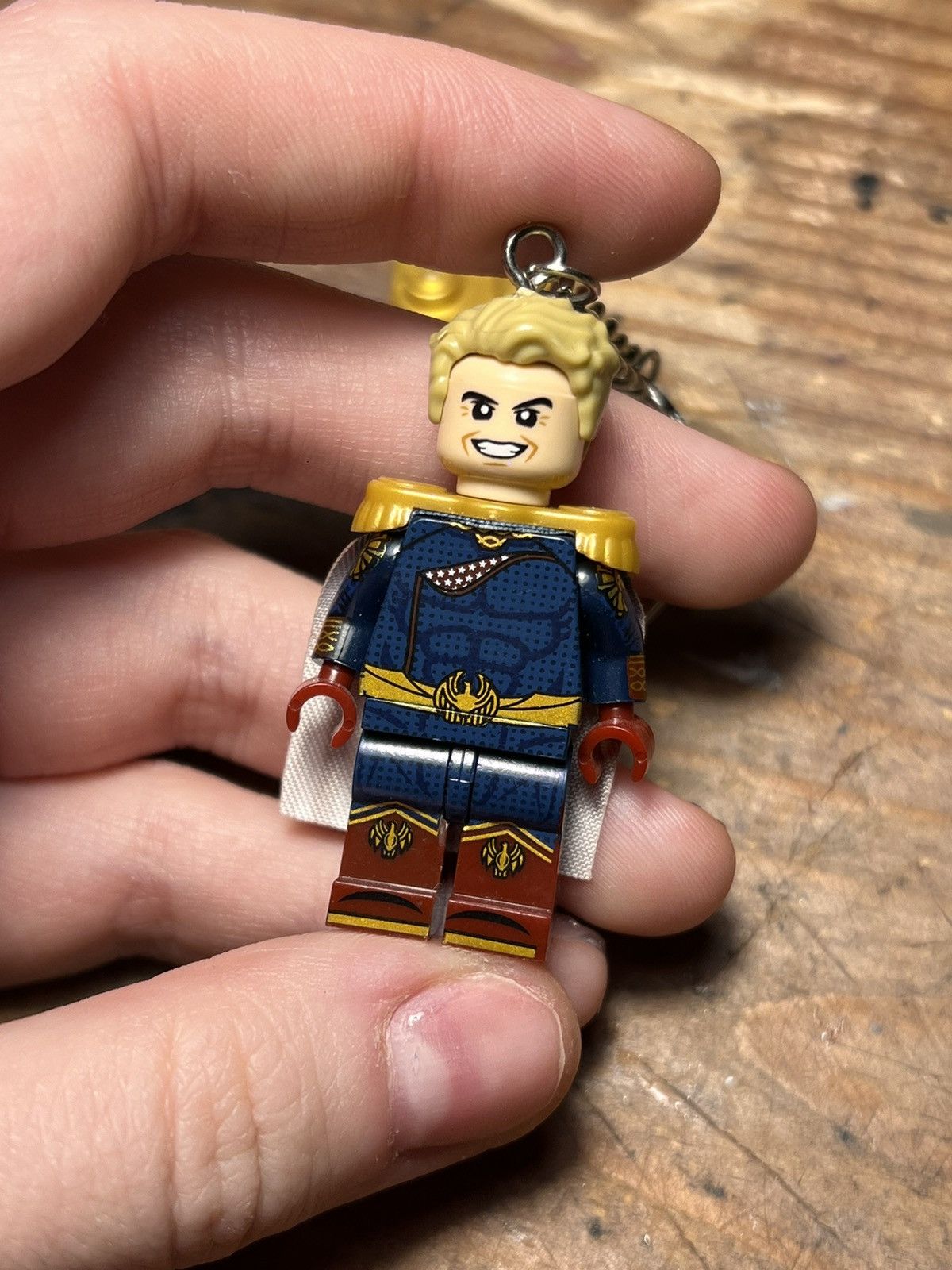 Anime Homelander the boys minifigure keychain keyring Size ONE SIZE - 2 Thumbnail