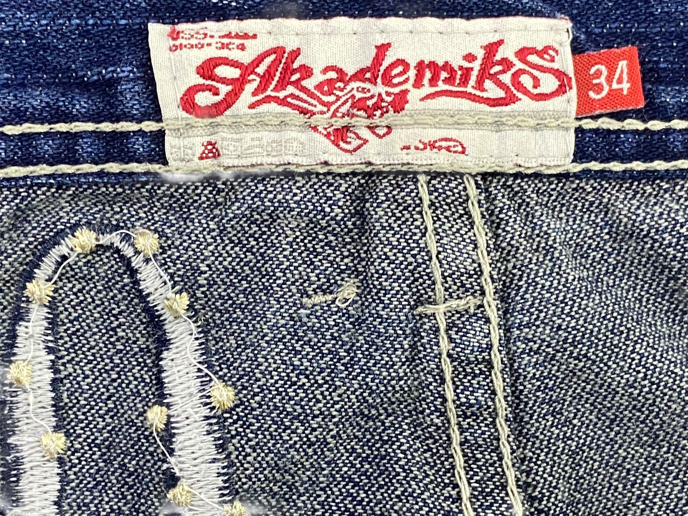 Akademiks Akademiks Denim Jeans Hip Hop Baggy Skateboards Jeans Size US 34 / EU 50 - 9 Thumbnail