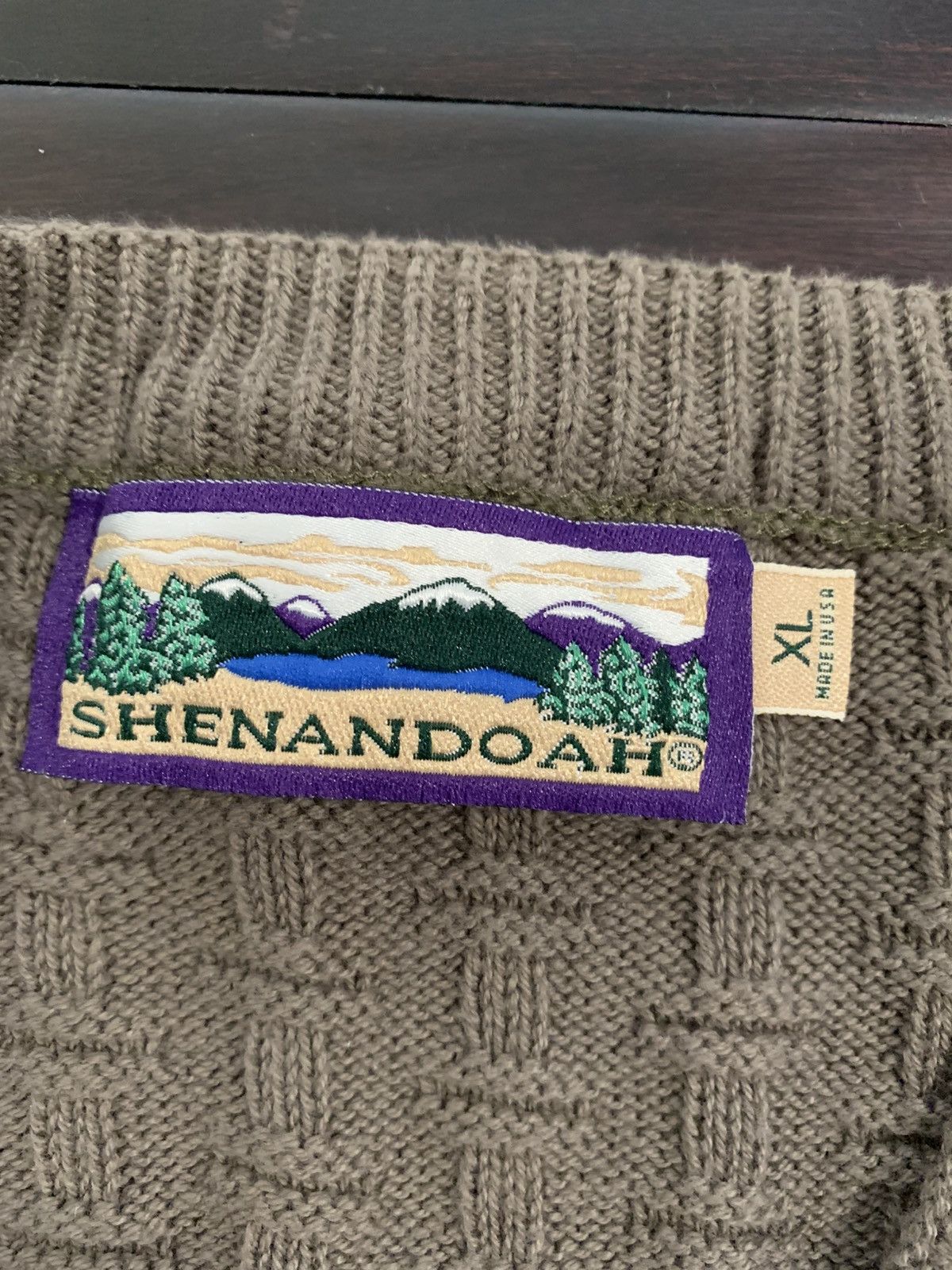 Vintage Vintage 90s Shenandoah Knit Sweater / Cardigan Vest Mens Size US XL / EU 56 / 4 - 3 Thumbnail