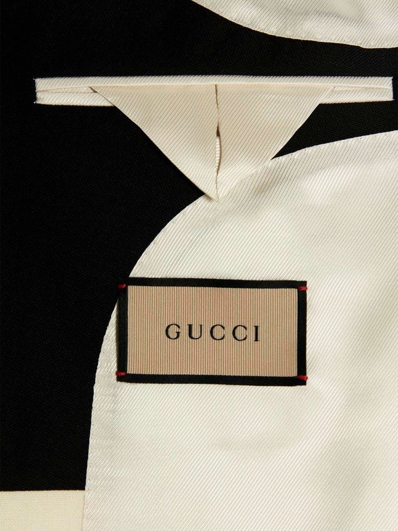 Gucci Gucci Ivory Tuxedo Jacket SS23 Size 46R - 4 Thumbnail