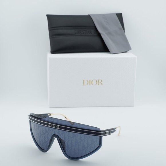 Dior Dior DIORCLUB M2U 31B8 Sunglasses Matte Navy Blue Shield Size ONE SIZE - 1 Thumbnail