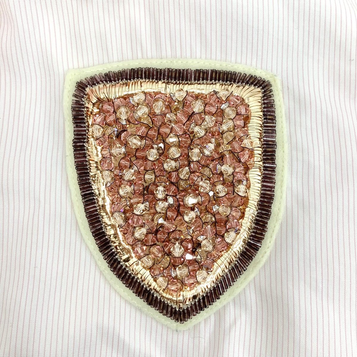 Dior Dior Pink Beaded Lapel Shirt Dress K26WX Size XS / US 0-2 / IT 36-38 - 5 Thumbnail
