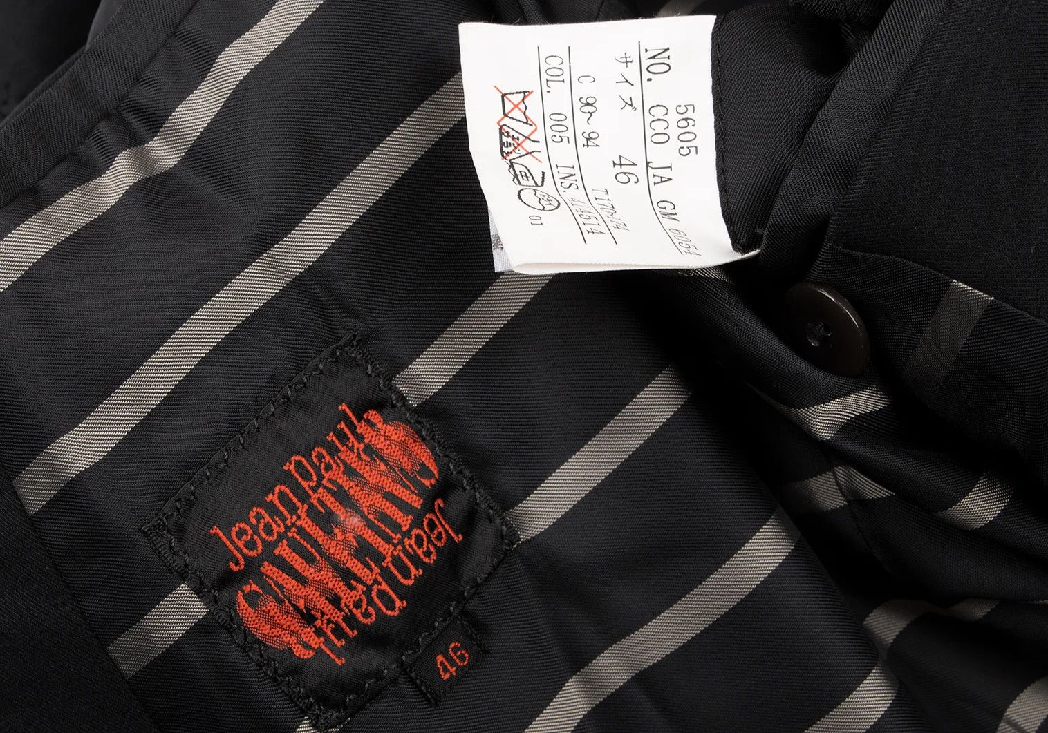 Jean Paul Gaultier Cotton Nylon Stitch Design Coat in Black Size 46 Size US S / EU 44-46 / 1 - 19 Thumbnail