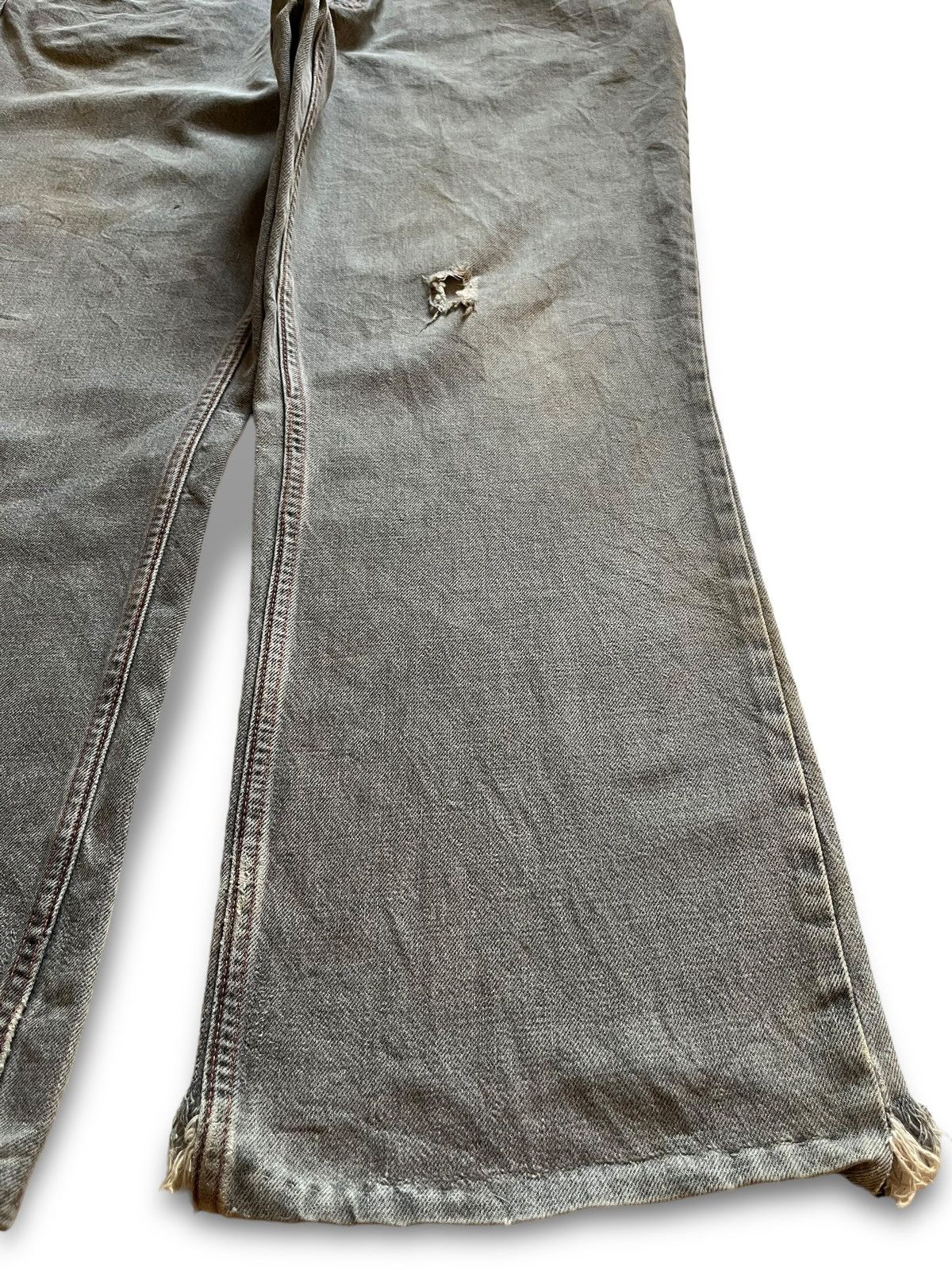 Japanese Brand Vintage Japanese Brand Selvedge Style Ripped Baggy Jeans Size US 40 / EU 56 - 7 Thumbnail