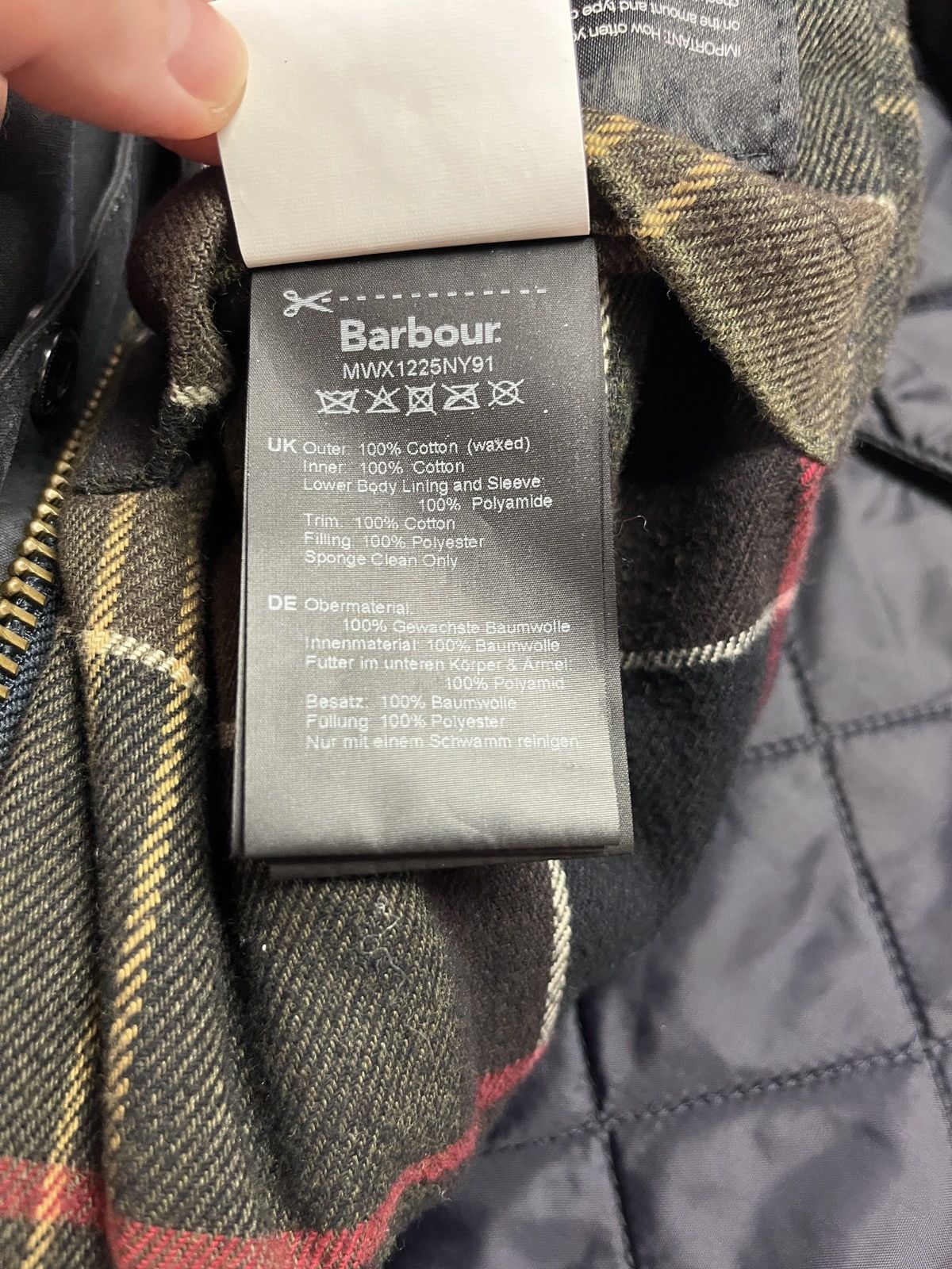 Barbour Barbour Rufford Wax Black Classic Tartan Waxed Cotton Jacket Size US XL / EU 56 / 4 - 18 Thumbnail