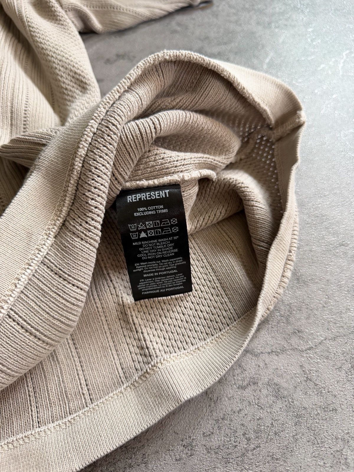 Represent Clo. Represent Open Stitch Polo - Cashmere Size US L / EU 52-54 / 3 - 5 Thumbnail