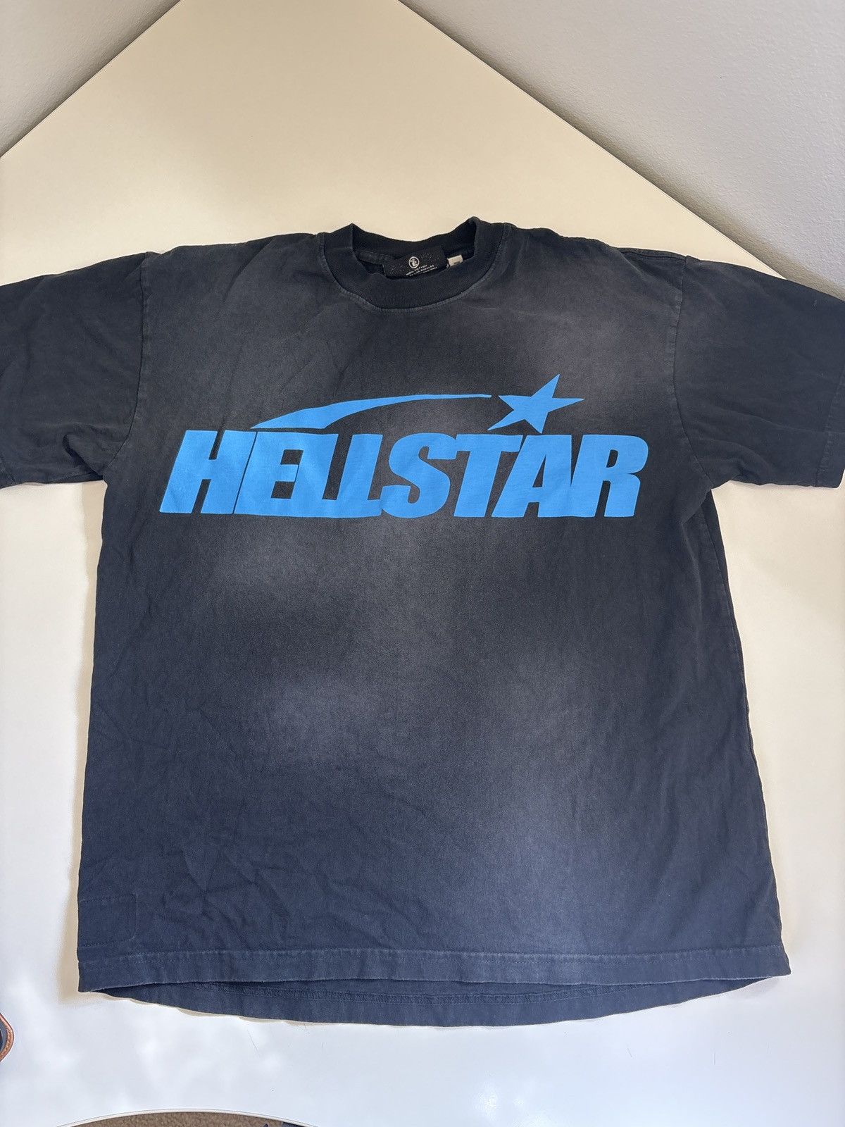 HELLSTAR HELLSTAR Classic T-Shirt (Black / Blue) Regular Print