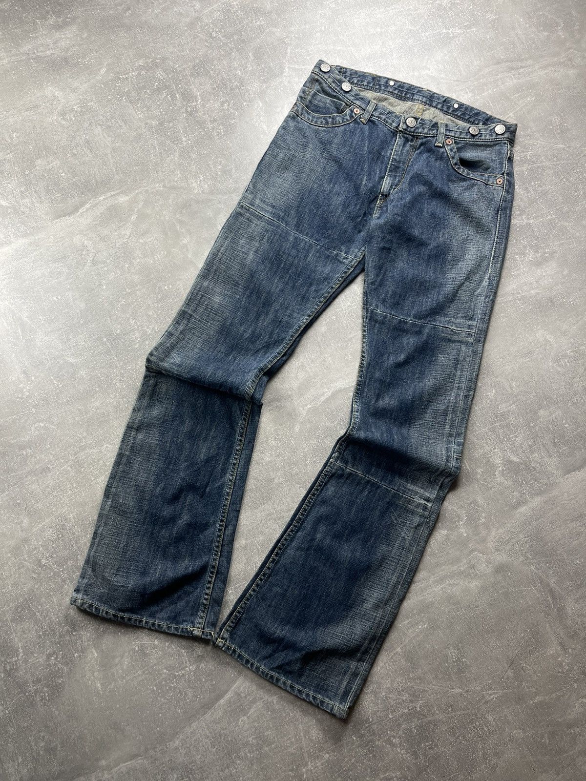 Levi's Levi’s Y2K Flared 5-Pocket Denim Flared Jeans Blue 2000s Size US 32 / EU 48 - 6 Thumbnail