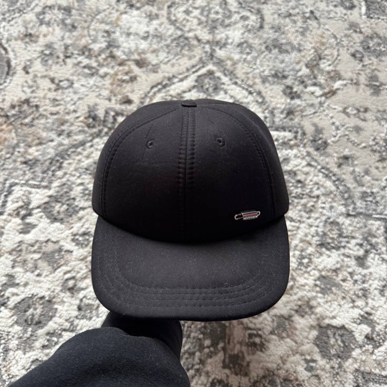 032c 032c Workshop Padded Black Metallic 6 Panel Logo Cap Hat Size ONE SIZE - 3 Thumbnail