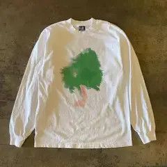 Japanese Brand Horiko x Aoki Loose White Letter Print Long Sleeve T-Shirt Size US M / EU 48-50 / 2 - 7 Thumbnail