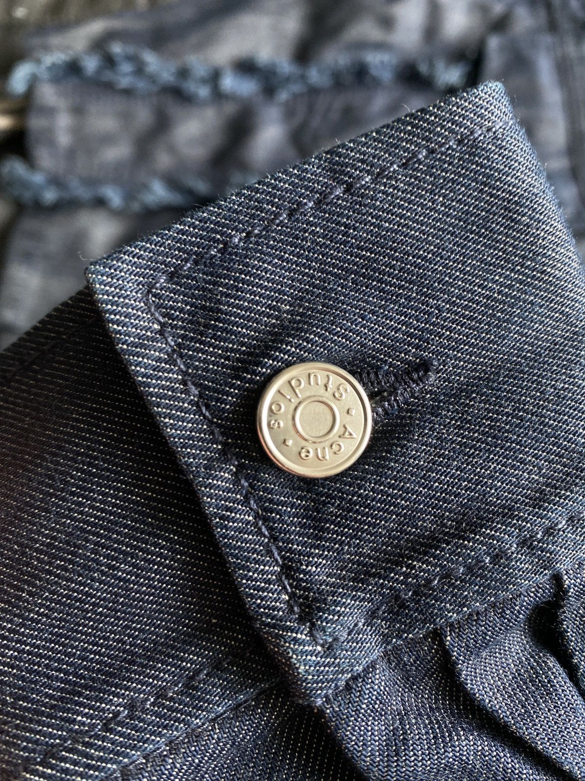 Acne Studios Acne Studios Cropped Denim Jacket Size M / US 6-8 / IT 42-44 - 9 Thumbnail