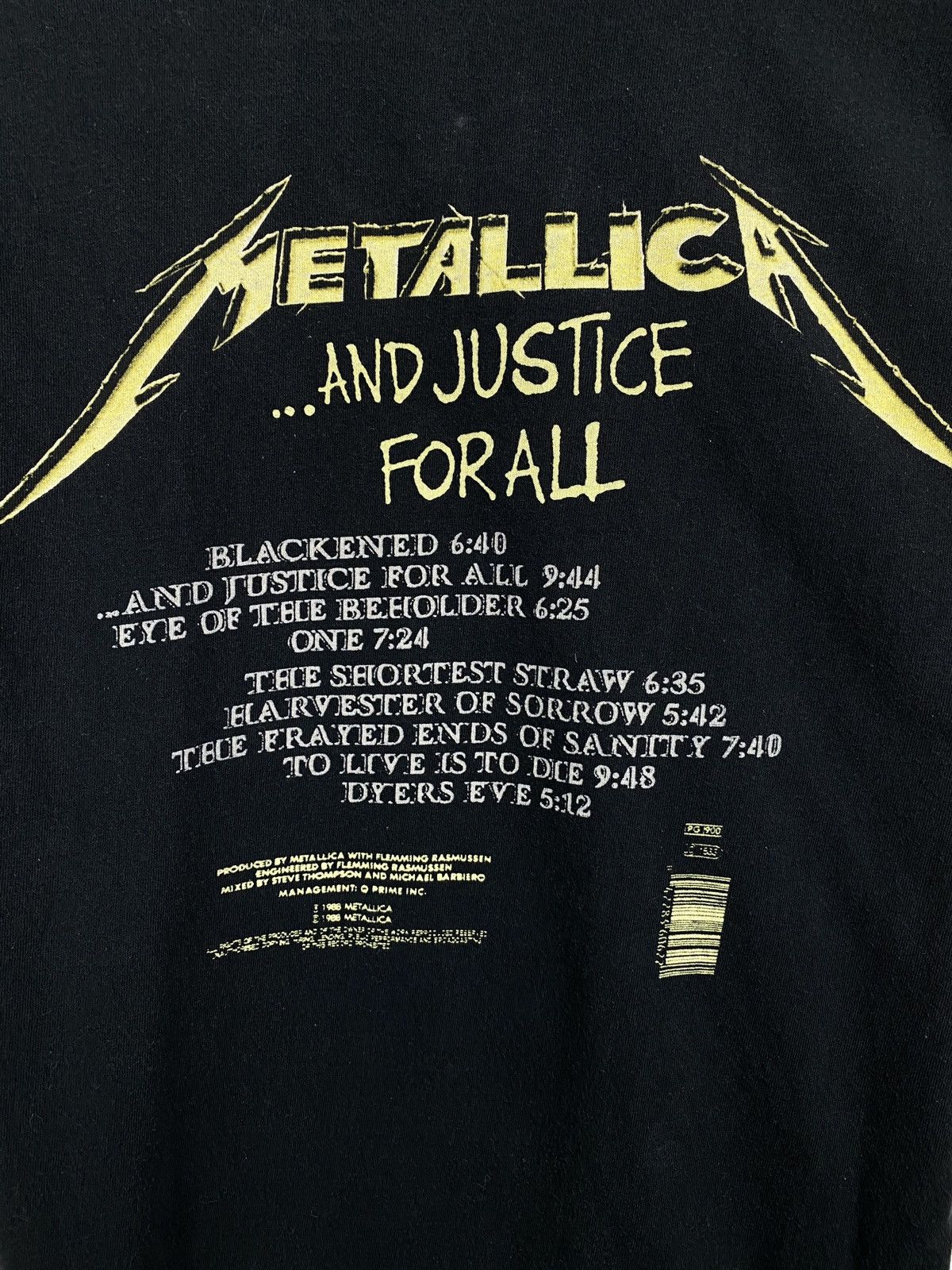Metallica Vintage Y2K Metallica And Justice For All Rock Band T-Shirt Size US M / EU 48-50 / 2 - 7 Thumbnail