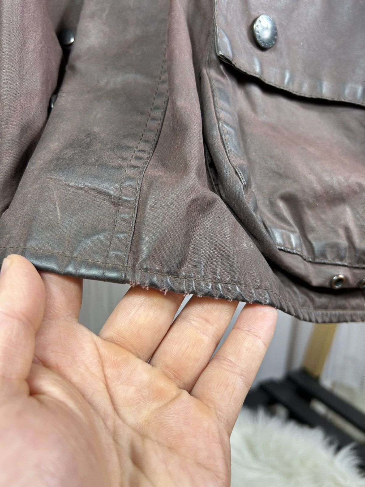 Barbour Vintage Barbour Beaufort A190 Waxed Jacket England Size C42 Size US L / EU 52-54 / 3 - 12 Thumbnail
