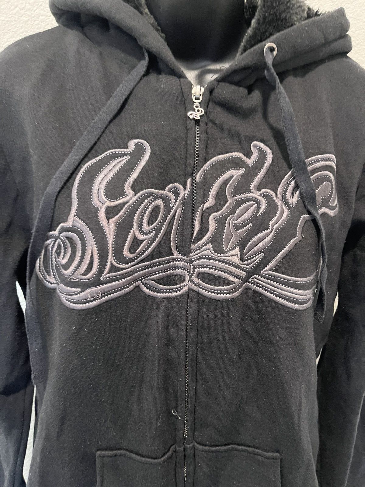 Vintage Y2K socal fur lined hoodie Size L / US 10 / IT 46 - 3 Thumbnail