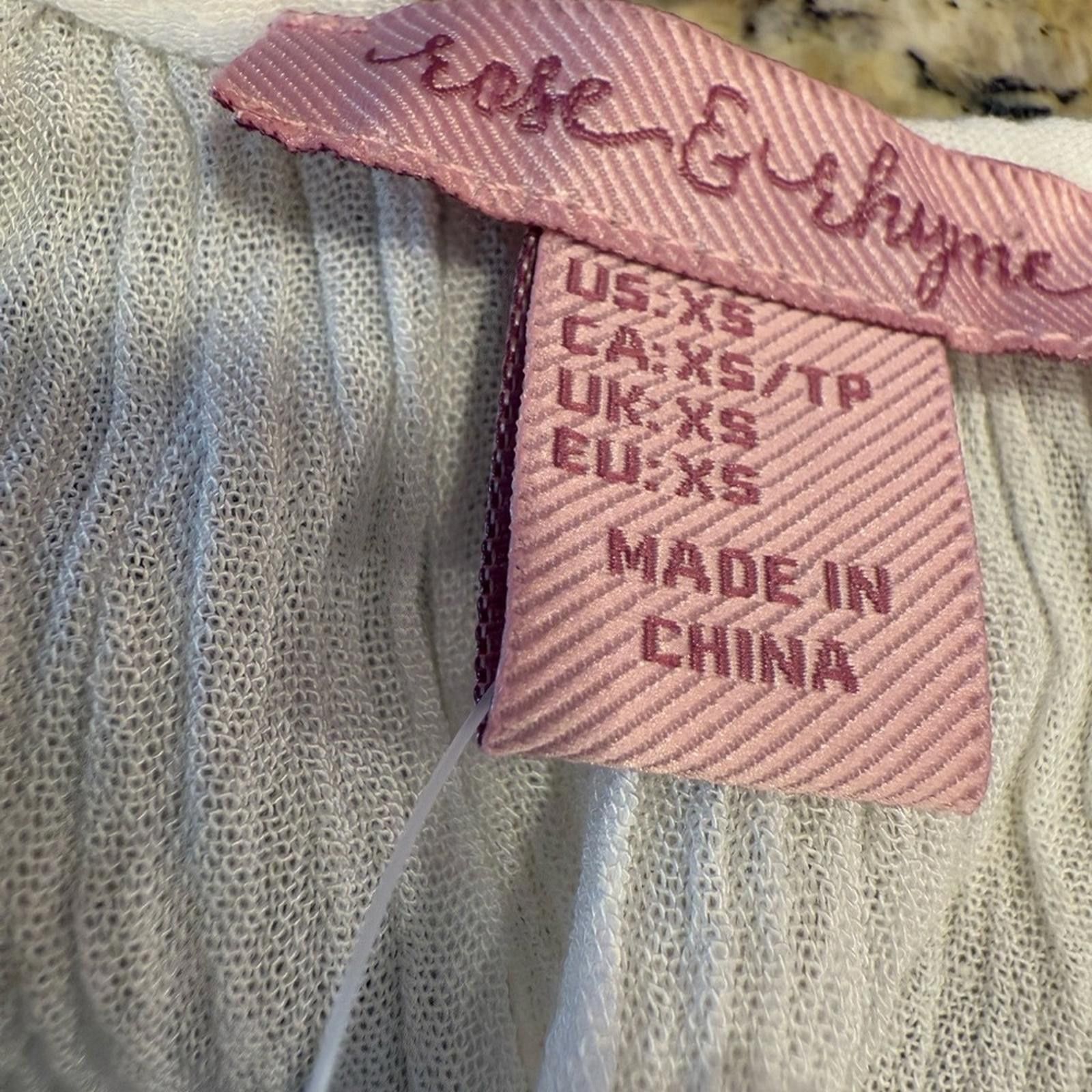 Other Rose & Rhyme embroidered sleeveless gauzy top SZ XS Size XS / US 0-2 / IT 36-38 - 5 Thumbnail