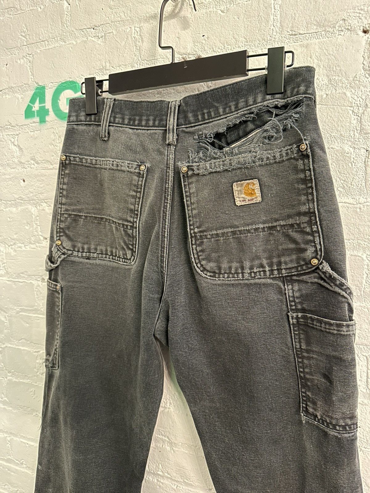 VINTAGE CARHARTT THRASHED REPAIRED PANTS