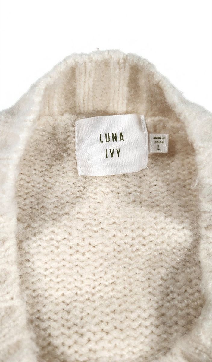 Other Luna Ivy Patchwork Floral Knit Cardigan Oversized Sz L Size L / US 10 / IT 46 - 6 Thumbnail