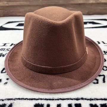 Frye Brown Stingy Brim One Size Men Fedora Hat New With Tag